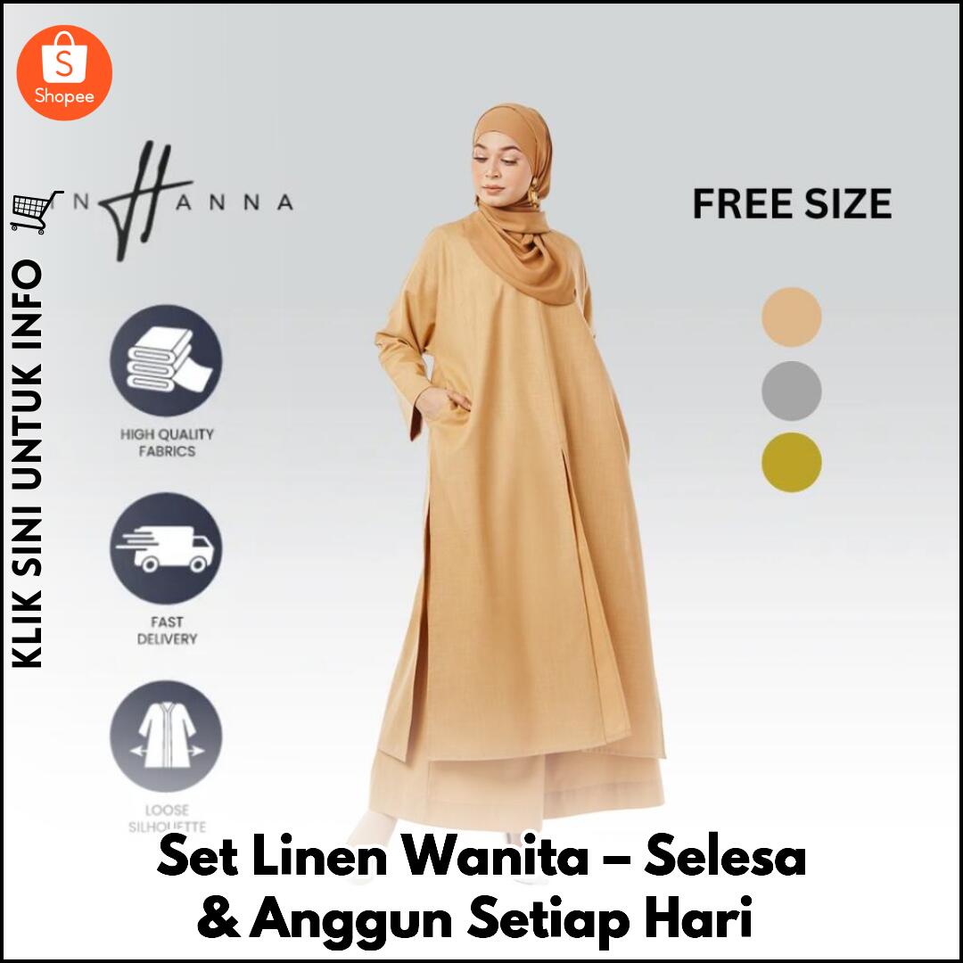 Set Santai Cotton Linen, Selesa & Bergaya