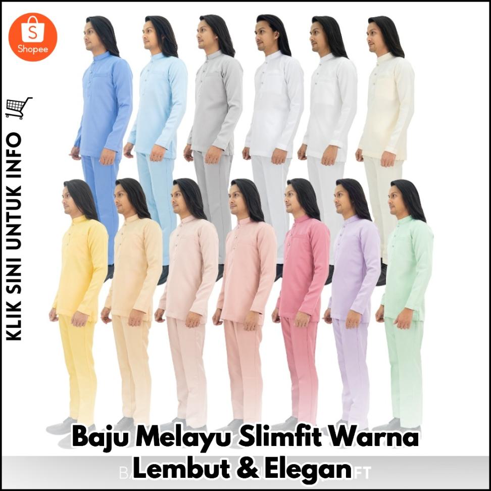 Baju Melayu Slimfit Lembut & Bergaya