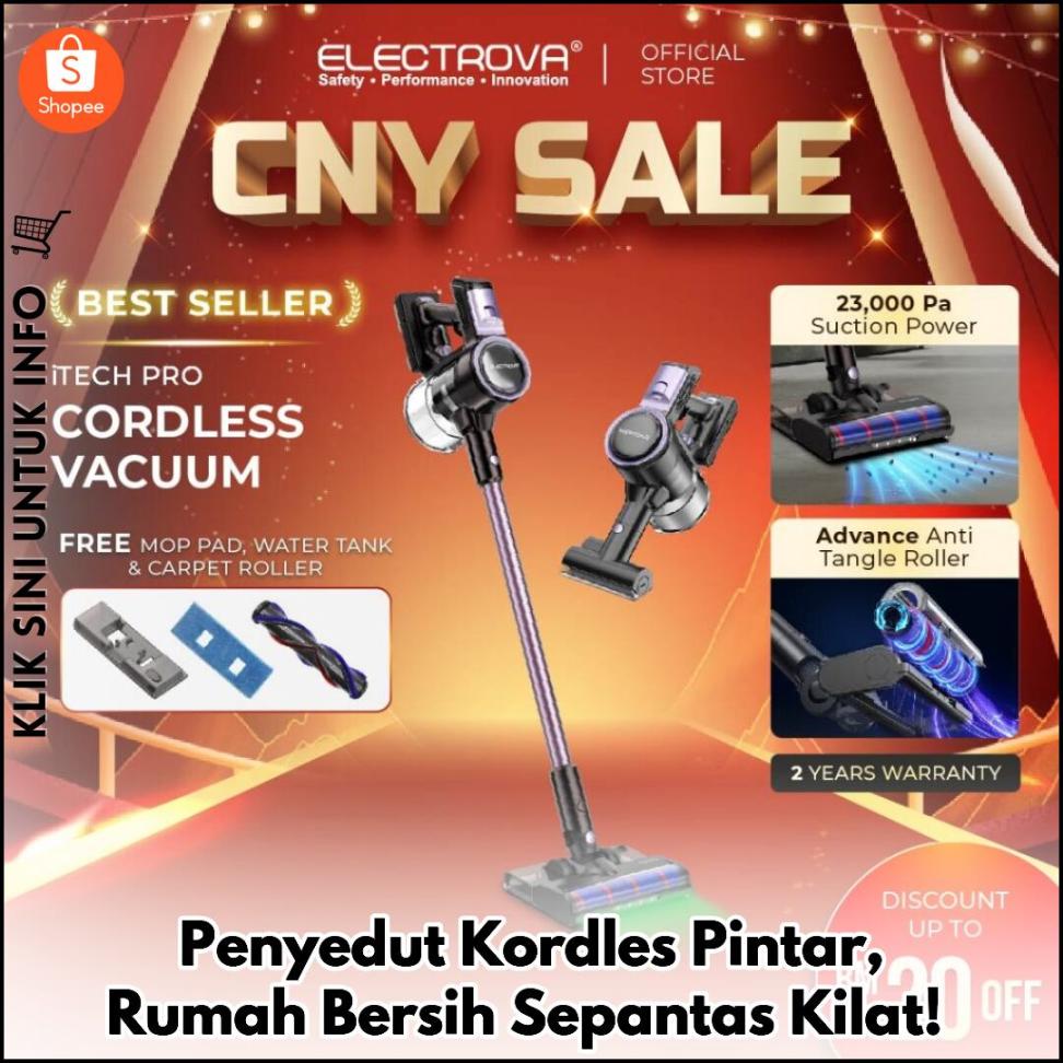 Penyedut Kordles Pintar, Rumah Bersih Sepantas Kilat!