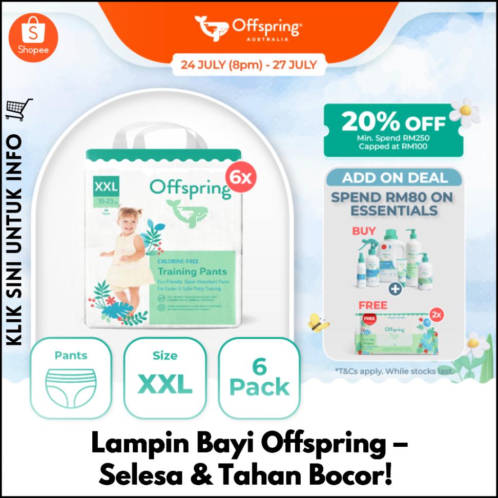 Lampin Bayi Offspring – Selesa & Tahan Bocor!