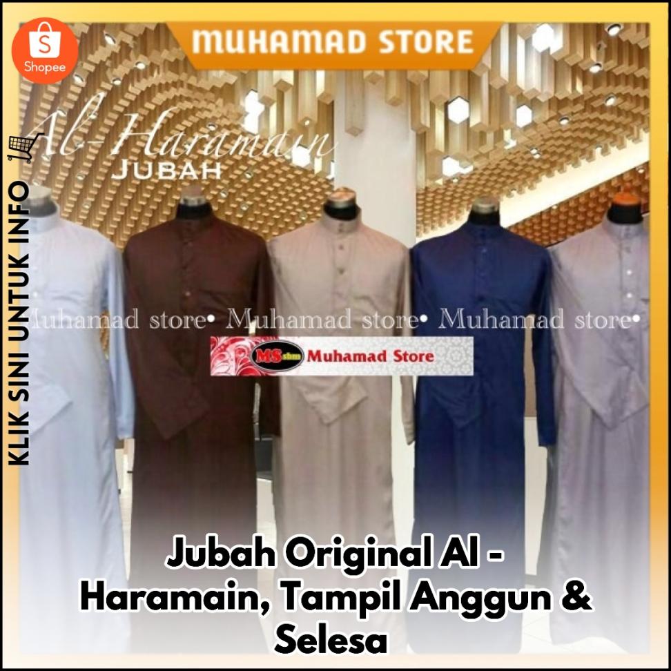 Jubah Original Al-Haramain, Tampil Anggun & Selesa