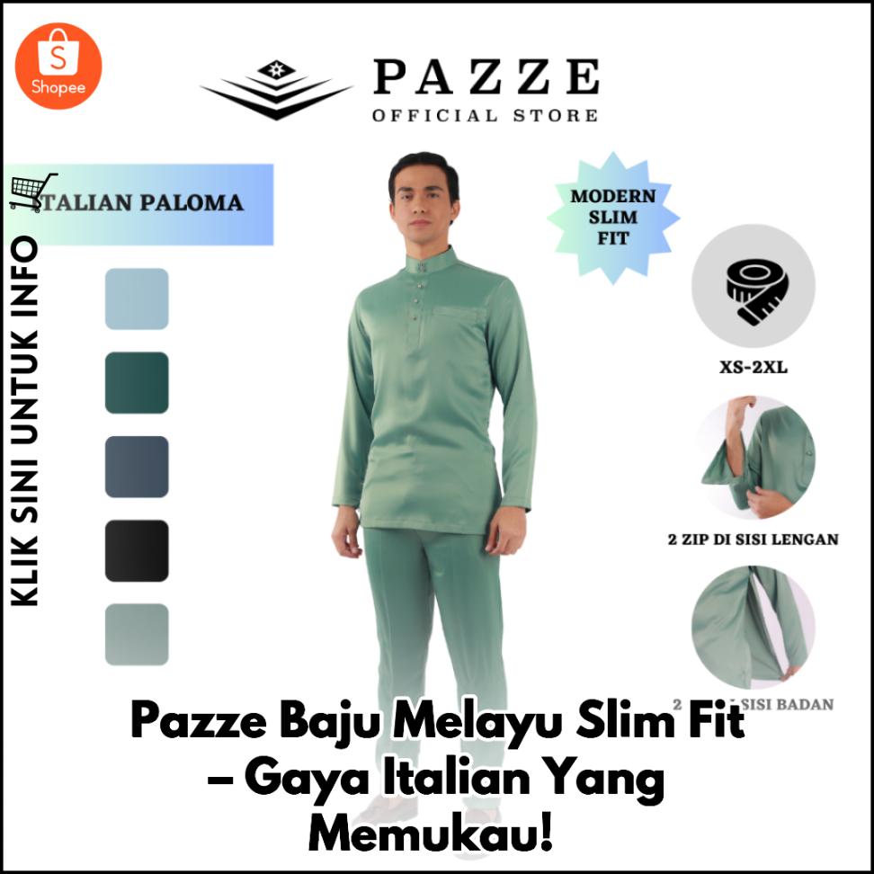 Pazze Baju Melayu Slim Fit – Gaya Italian Yang Memukau!