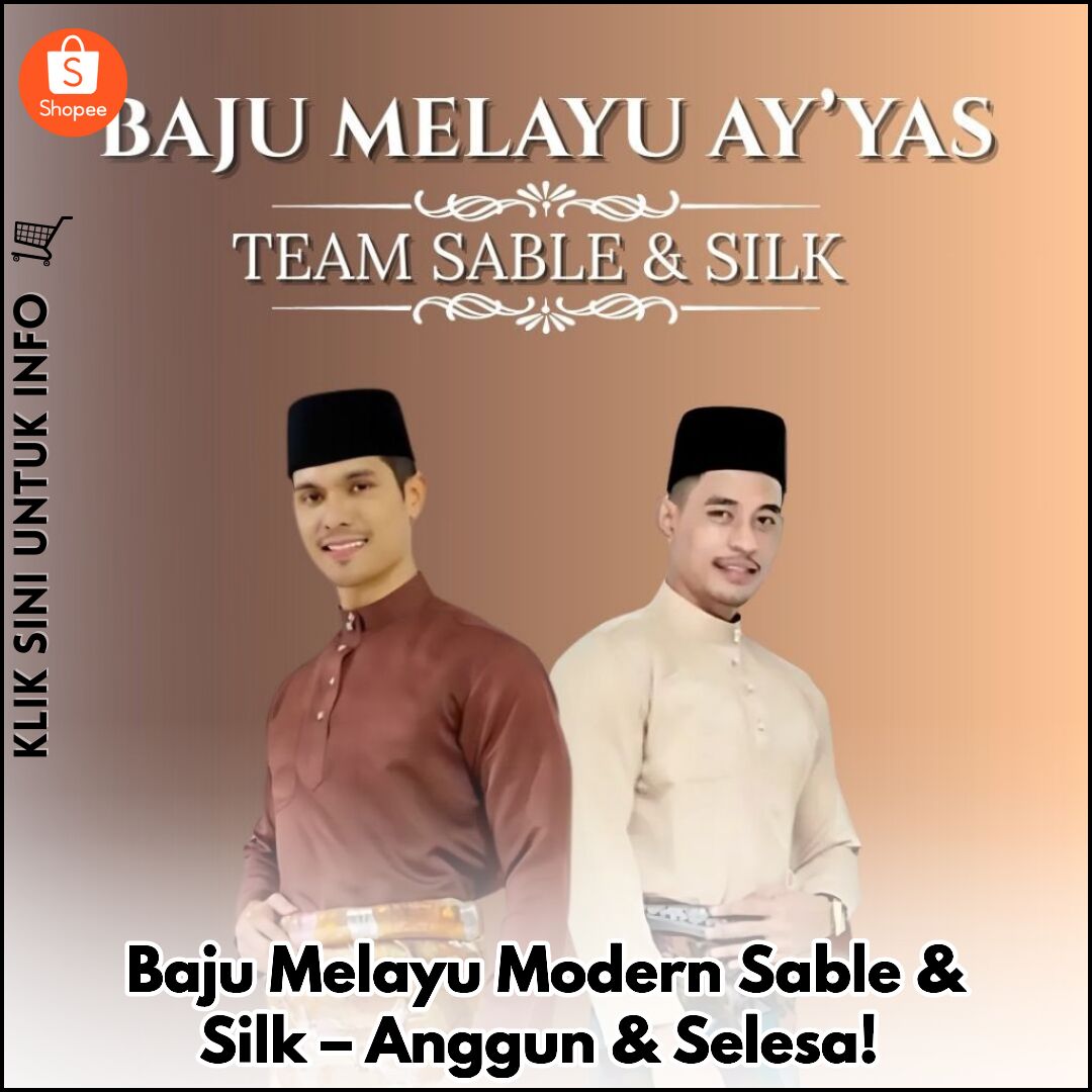 Baju Melayu Modern Sable & Silk – Anggun & Selesa!