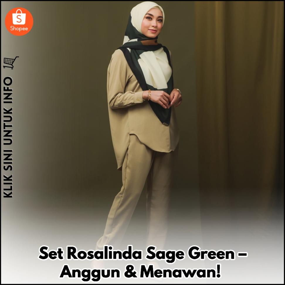 Set Rosalinda Sage Green – Anggun & Menawan!