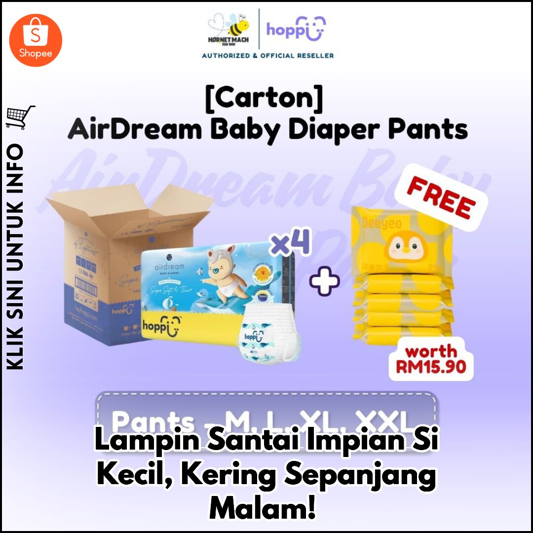 Lampin Santai Impian Si Kecil, Kering Sepanjang Malam!