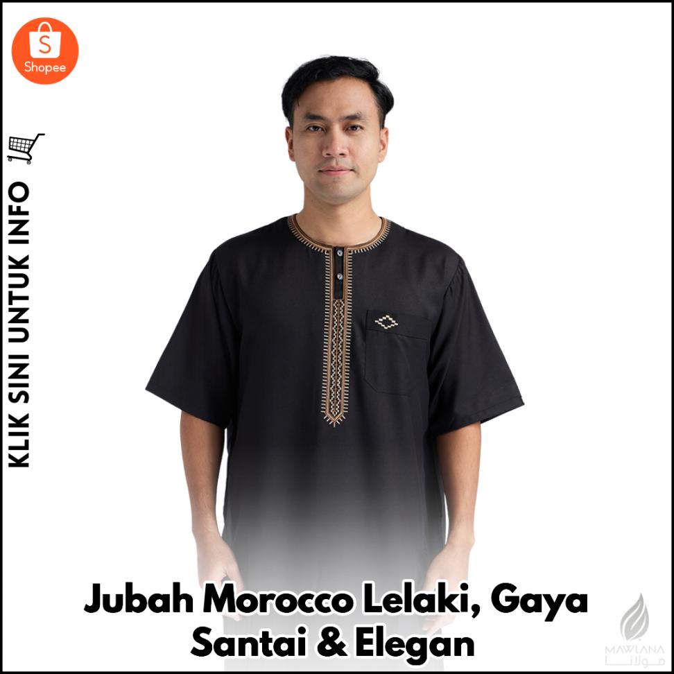 Jubah Morocco Lelaki, Gaya Santai & Elegan