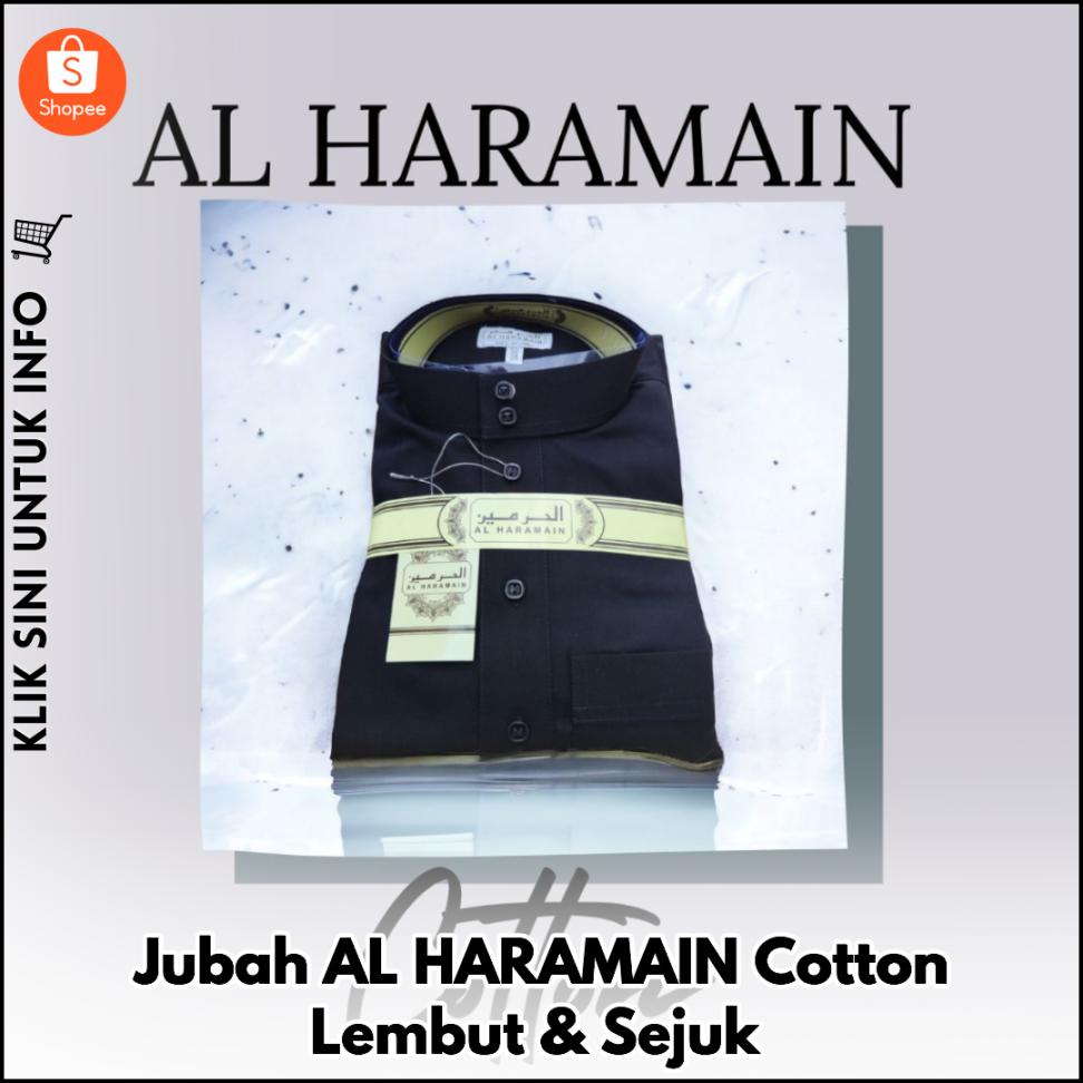 Jubah AL HARAMAIN Cotton Lembut & Sejuk