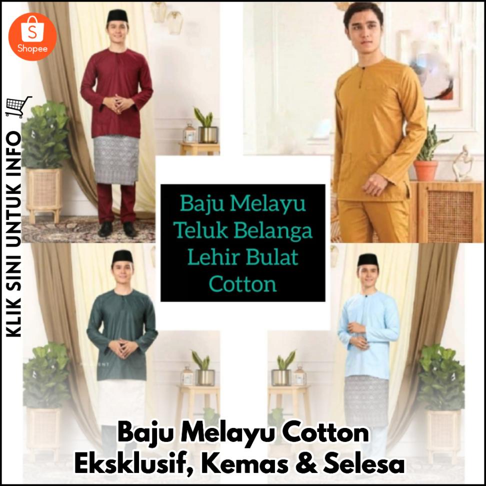 Baju Melayu Cotton Eksklusif, Kemas & Selesa