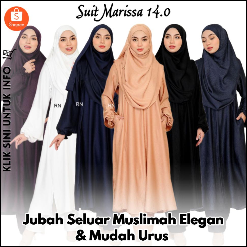 Jubah Seluar Muslimah Elegan & Mudah Urus