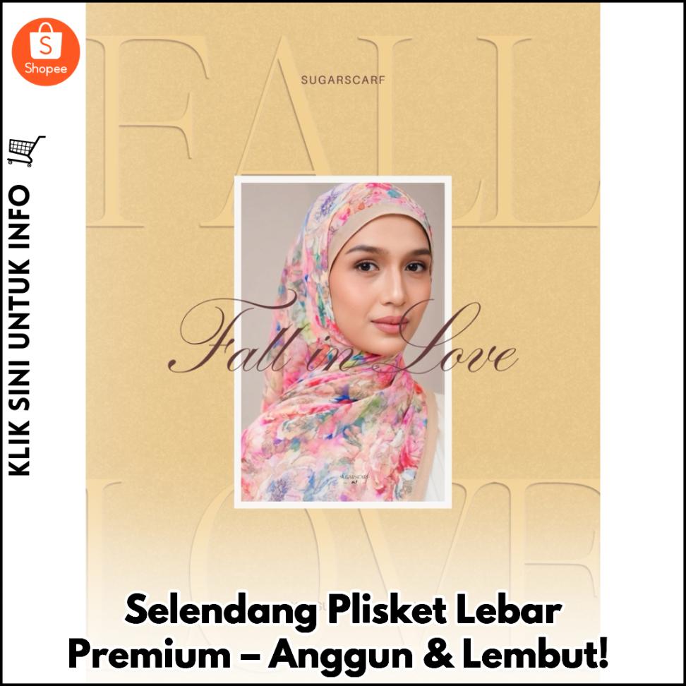 Selendang Plisket Lebar Premium – Anggun & Lembut!