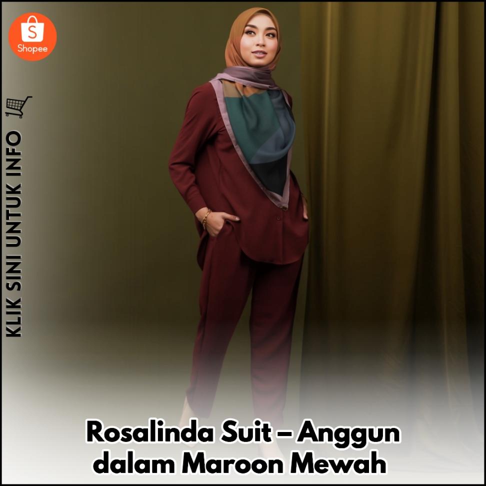 Rosalinda Suit – Anggun dalam Maroon Mewah