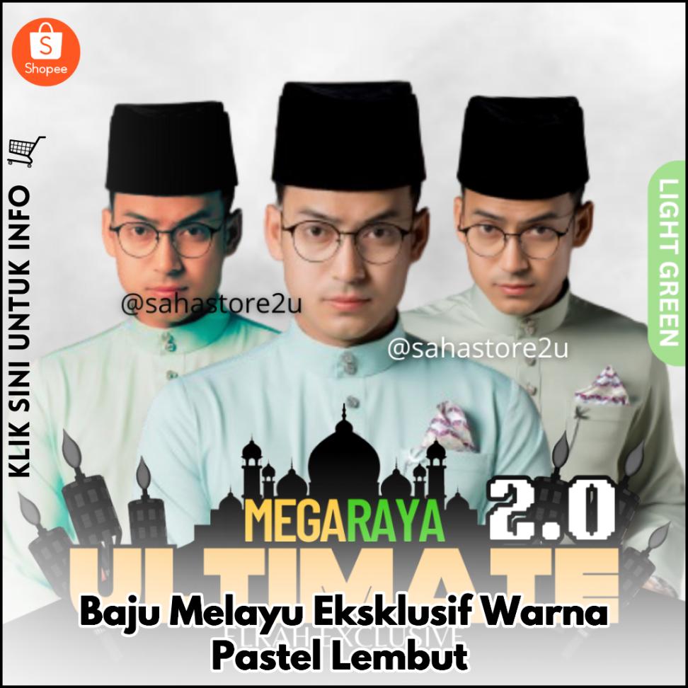 Baju Melayu Eksklusif Warna Pastel Lembut