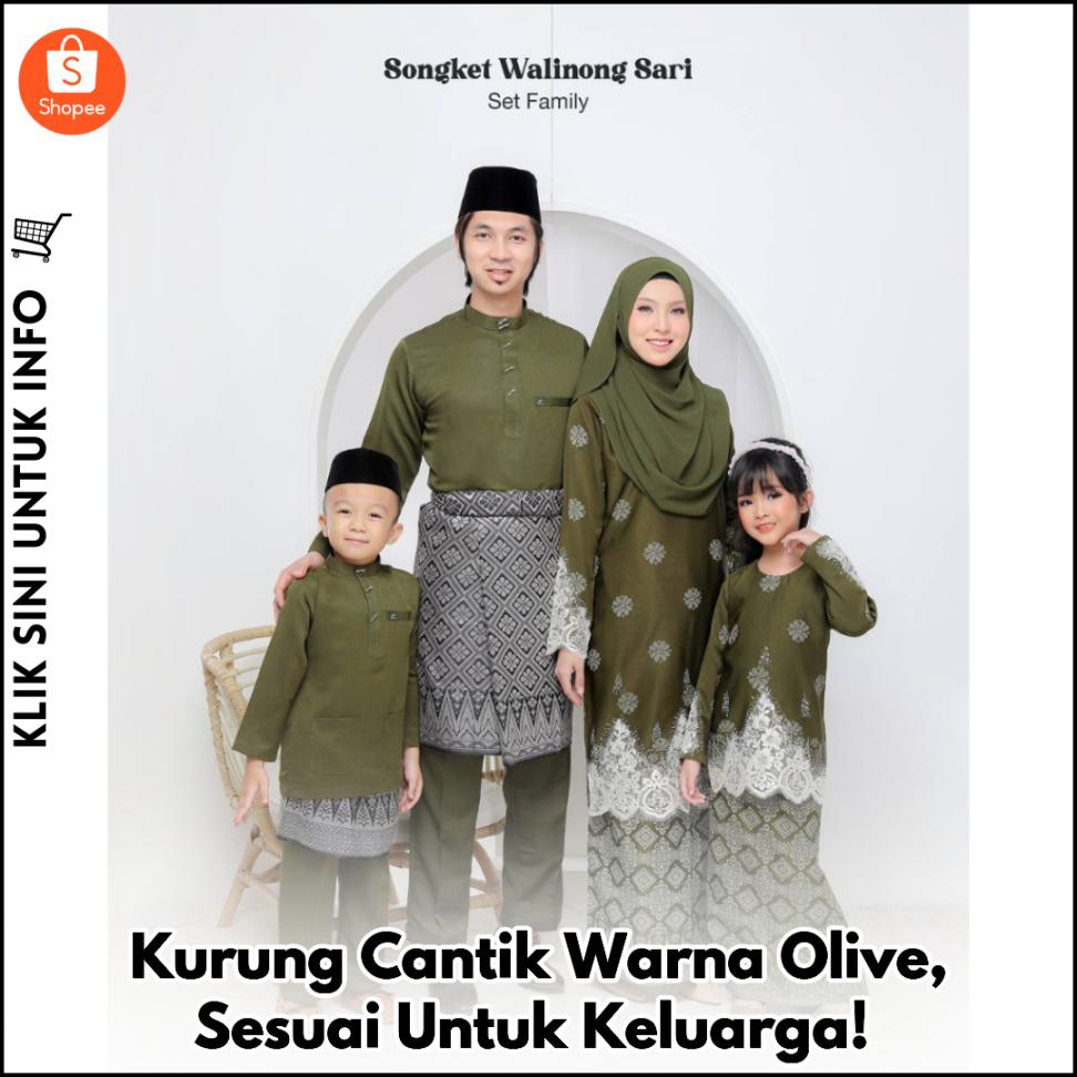 Kurung Moden Warna Olive, Cantik & Selesa!