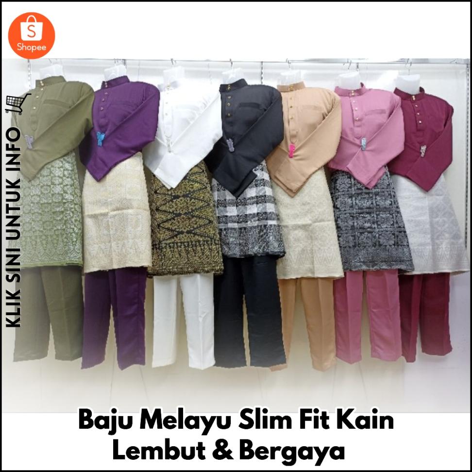 Baju Melayu Slim Fit Kain Lembut & Bergaya?