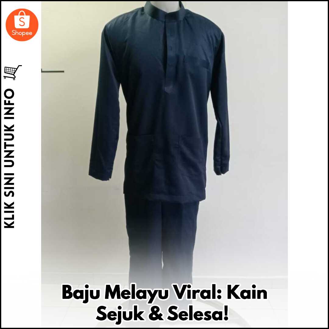 Baju Melayu Viral: Kain Sejuk & Selesa!