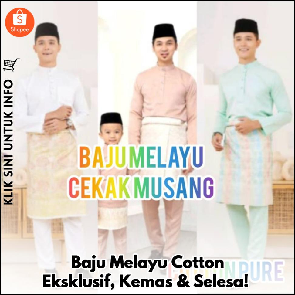 Baju Melayu Cotton Eksklusif, Kemas & Selesa!