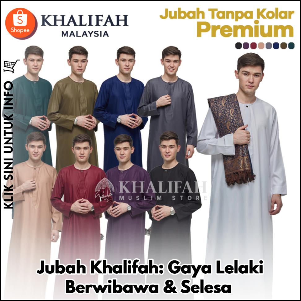 Jubah Khalifah: Gaya Lelaki Berwibawa & Selesa