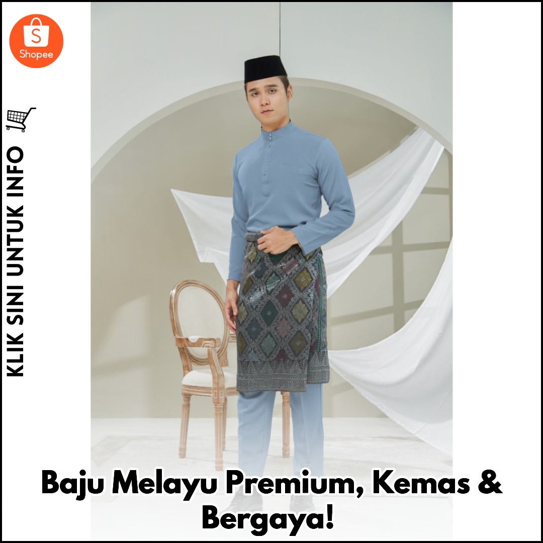 Baju Melayu Premium, Kemas & Bergaya!