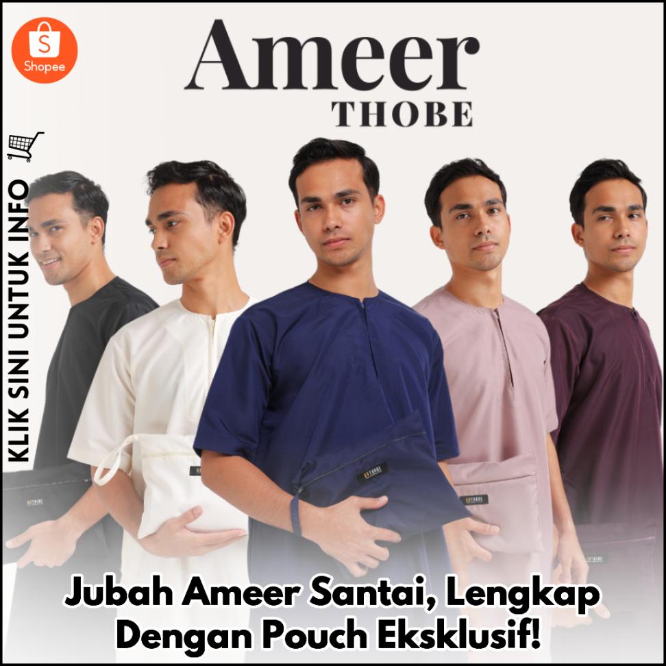 Jubah Ameer Santai, Lengkap Dengan Pouch Eksklusif!