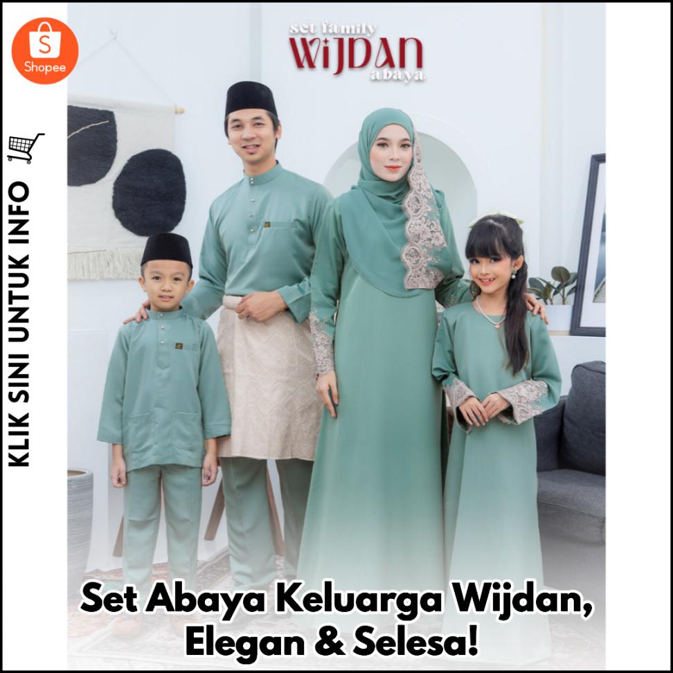 Set Abaya Keluarga Wijdan, Elegan & Selesa!