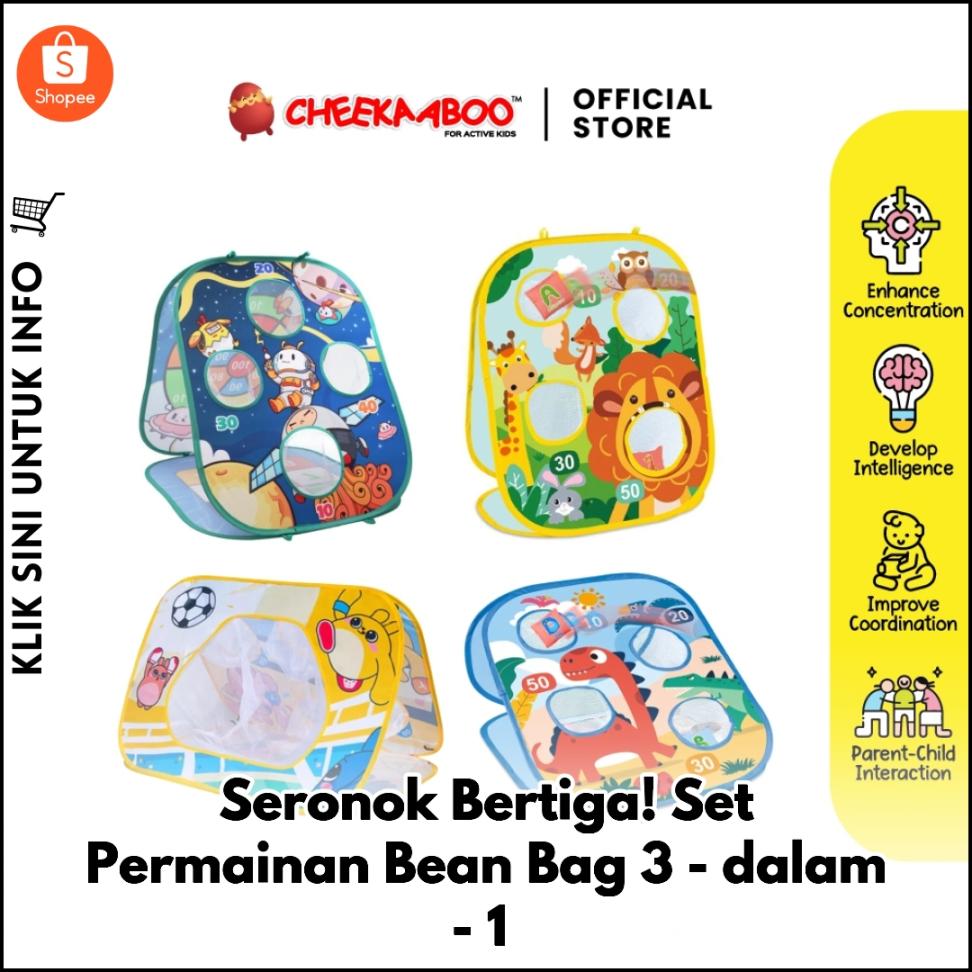 Seronok Bertiga! Set Permainan Bean Bag 3-dalam-1