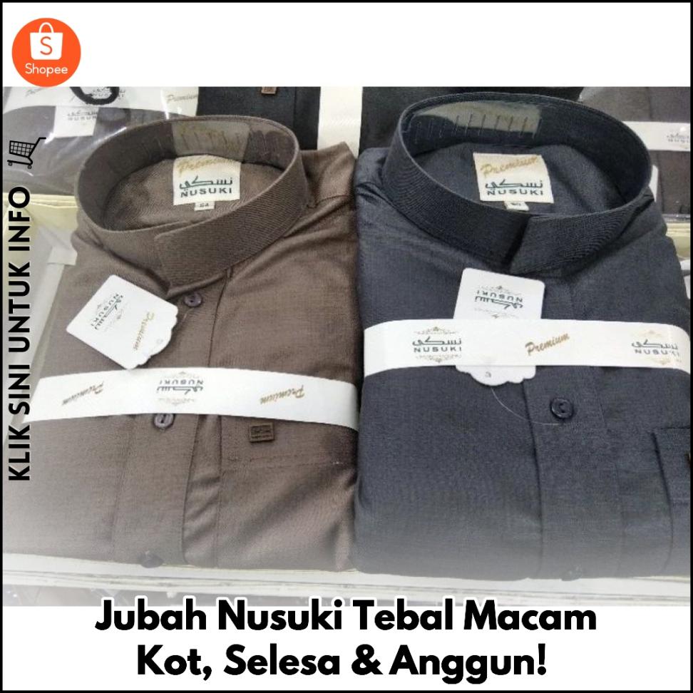Jubah Nusuki Tebal Macam Kot, Selesa & Anggun!