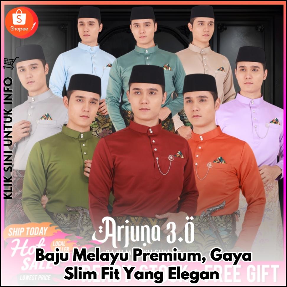 Baju Melayu Premium, Gaya Slim Fit Yang Elegan