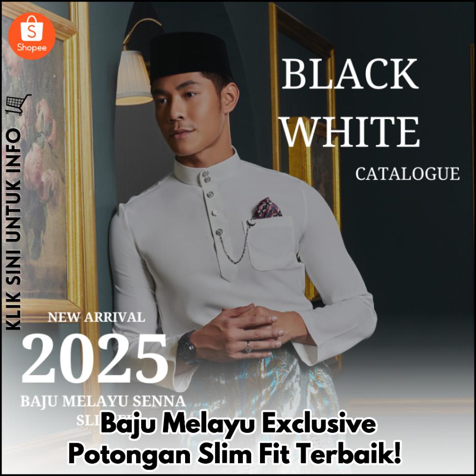 Baju Melayu Exclusive Potongan Slim Fit Terbaik!