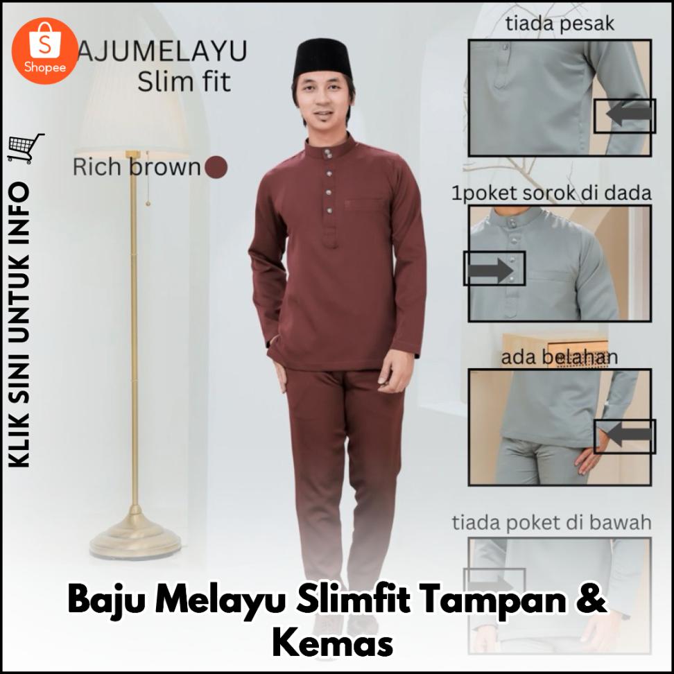 Baju Melayu Slimfit Tampan & Kemas