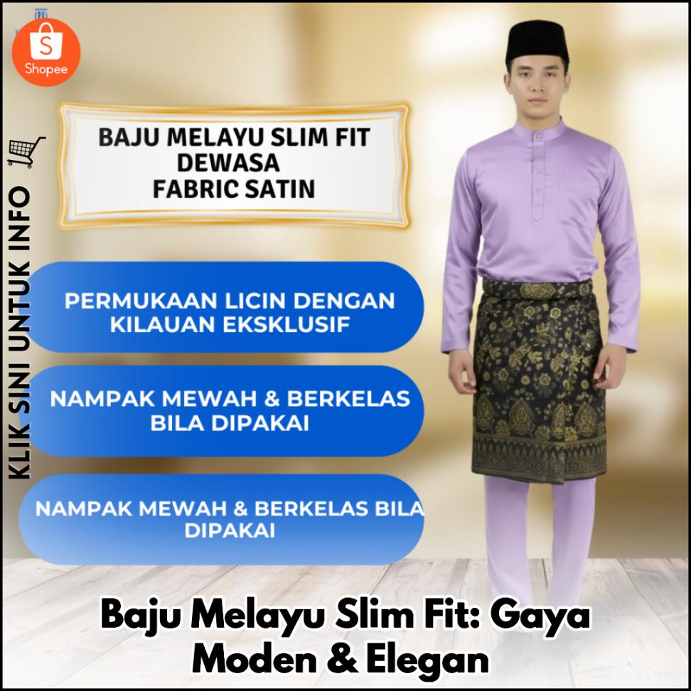 Baju Melayu Slim Fit: Gaya Moden & Elegan