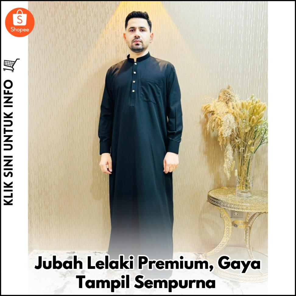 Jubah Lelaki Premium, Gaya Tampil Sempurna
