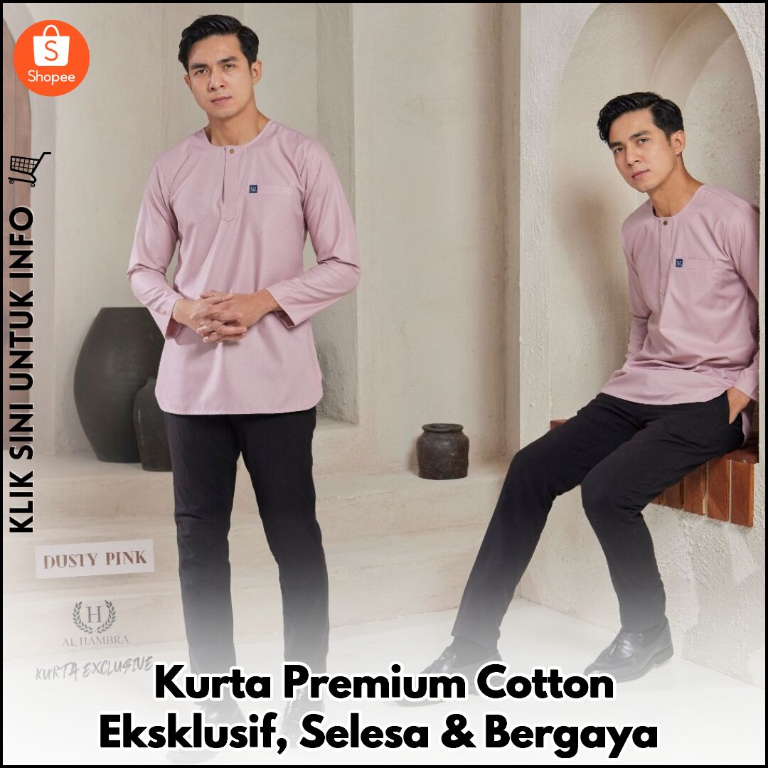 Kurta Premium Cotton Eksklusif, Selesa & Bergaya