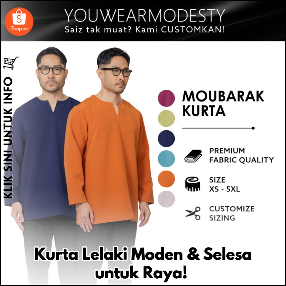 Moubarak Kurta Lelaki – Gaya Oversized Viral!