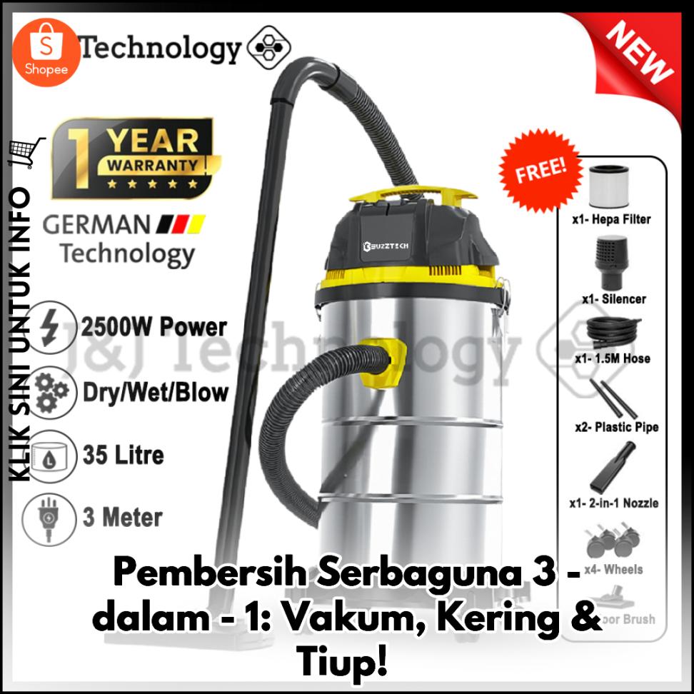 Pembersih Serbaguna 3-dalam-1: Vakum, Kering & Tiup!