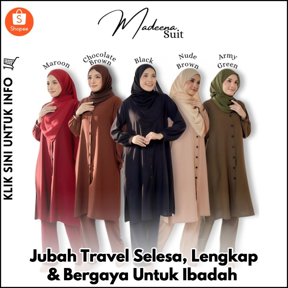 Jubah Travel Selesa, Lengkap & Bergaya Untuk Ibadah
