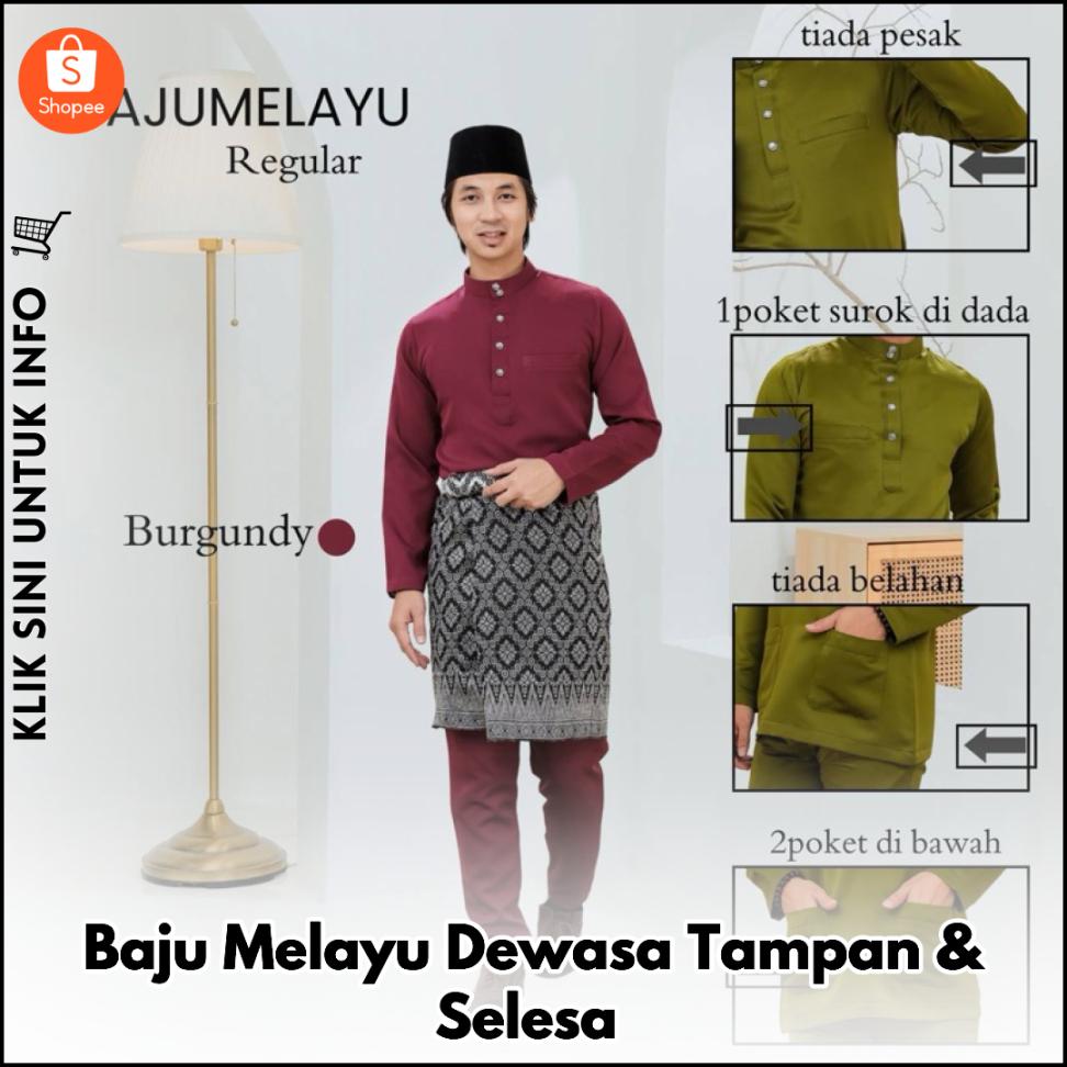 BAJU MELAYU DEWASA – Tampil Segak & Bergaya!