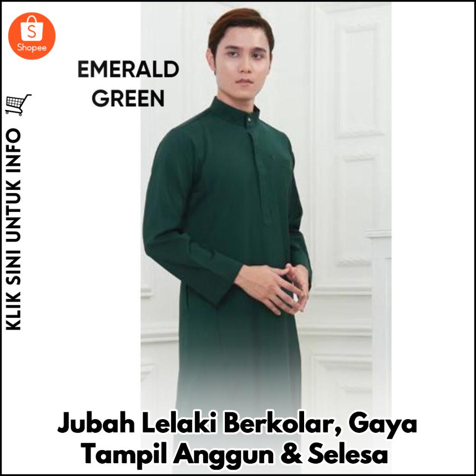 Jubah Lelaki Berkolar, Gaya Tampil Anggun & Selesa