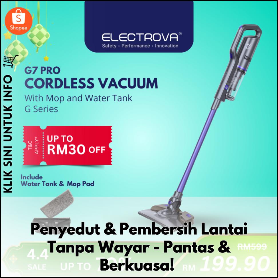 Penyedut & Pembersih Lantai Tanpa Wayar - Pantas & Berkuasa!