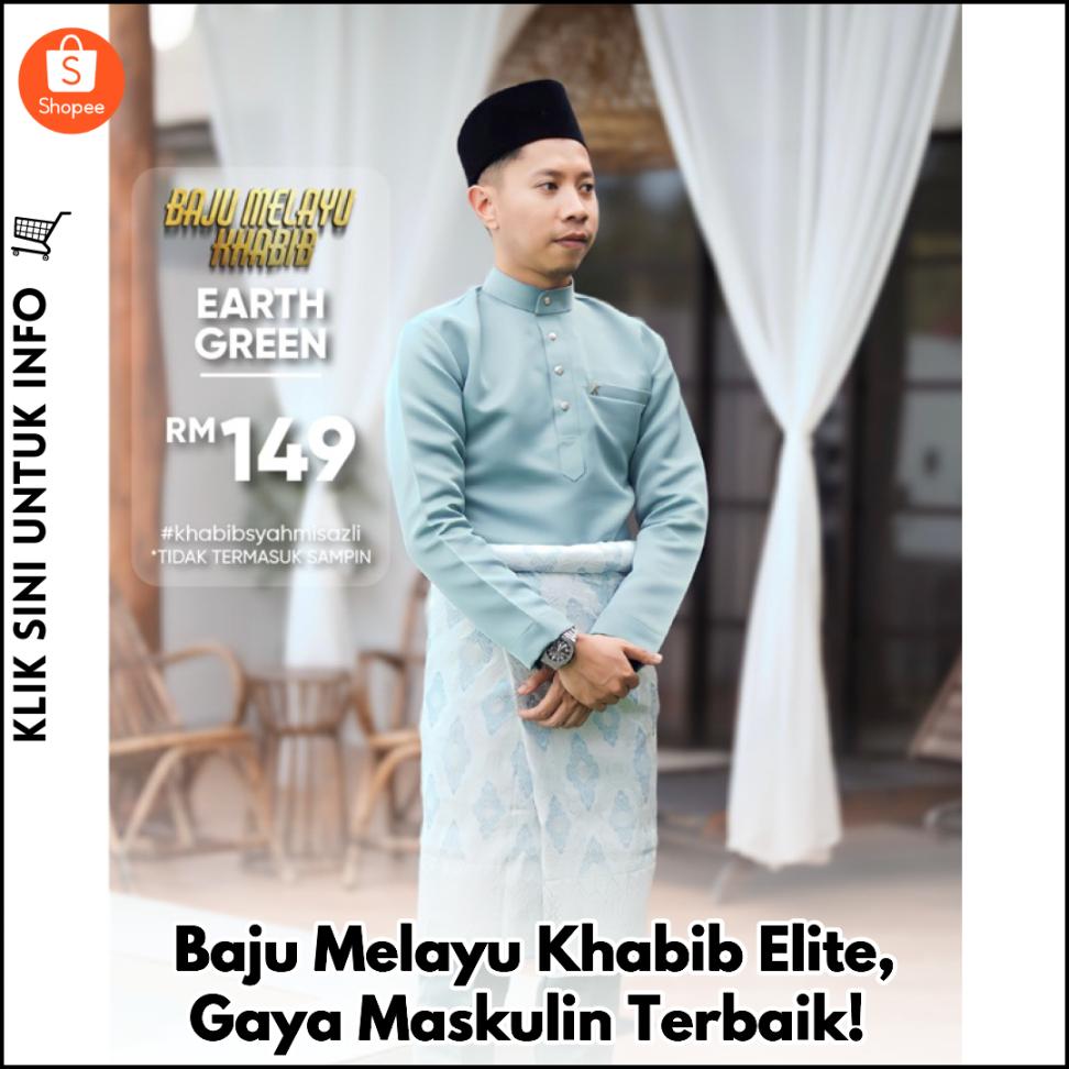 Baju Melayu Khabib Elite, Gaya Maskulin Terbaik!