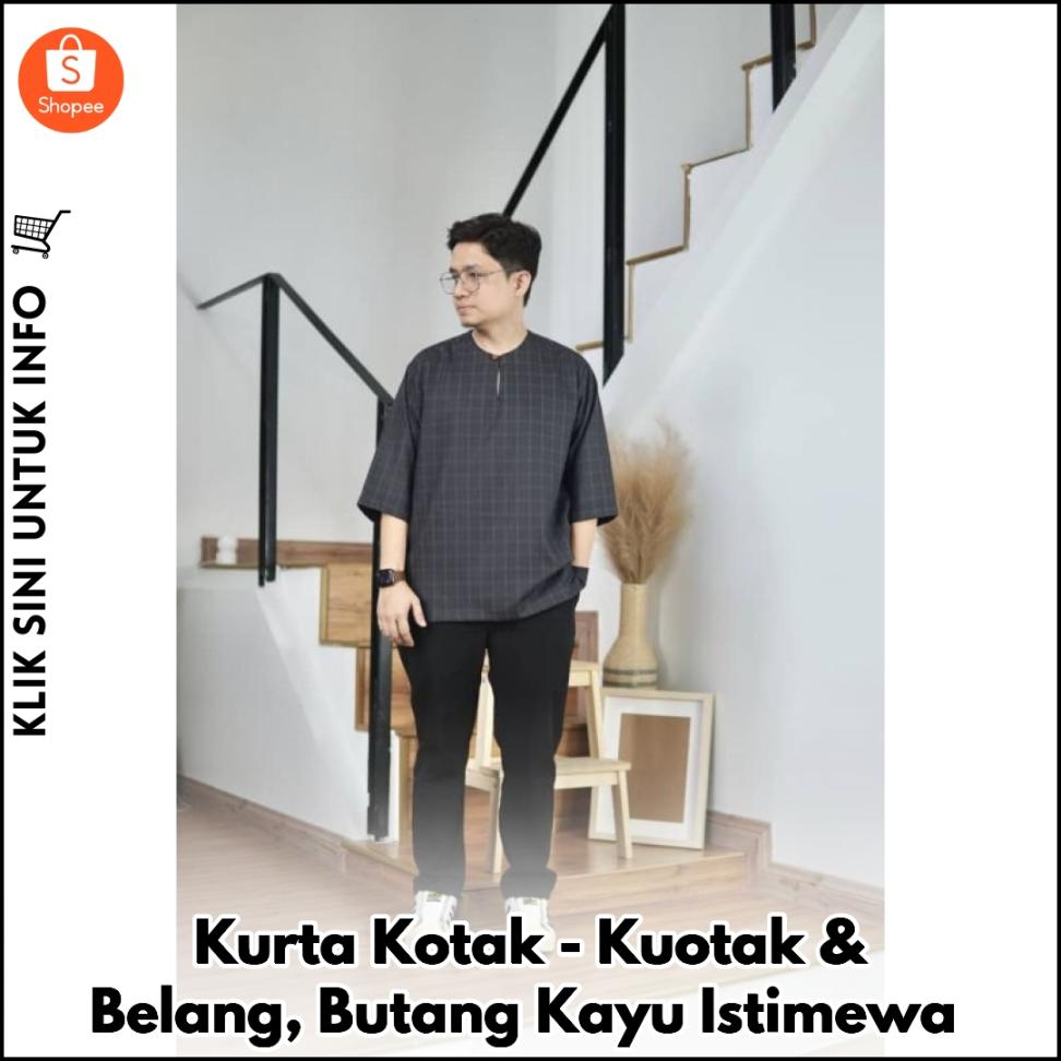 Kurta Kotak-Kuotak & Belang, Butang Kayu Istimewa