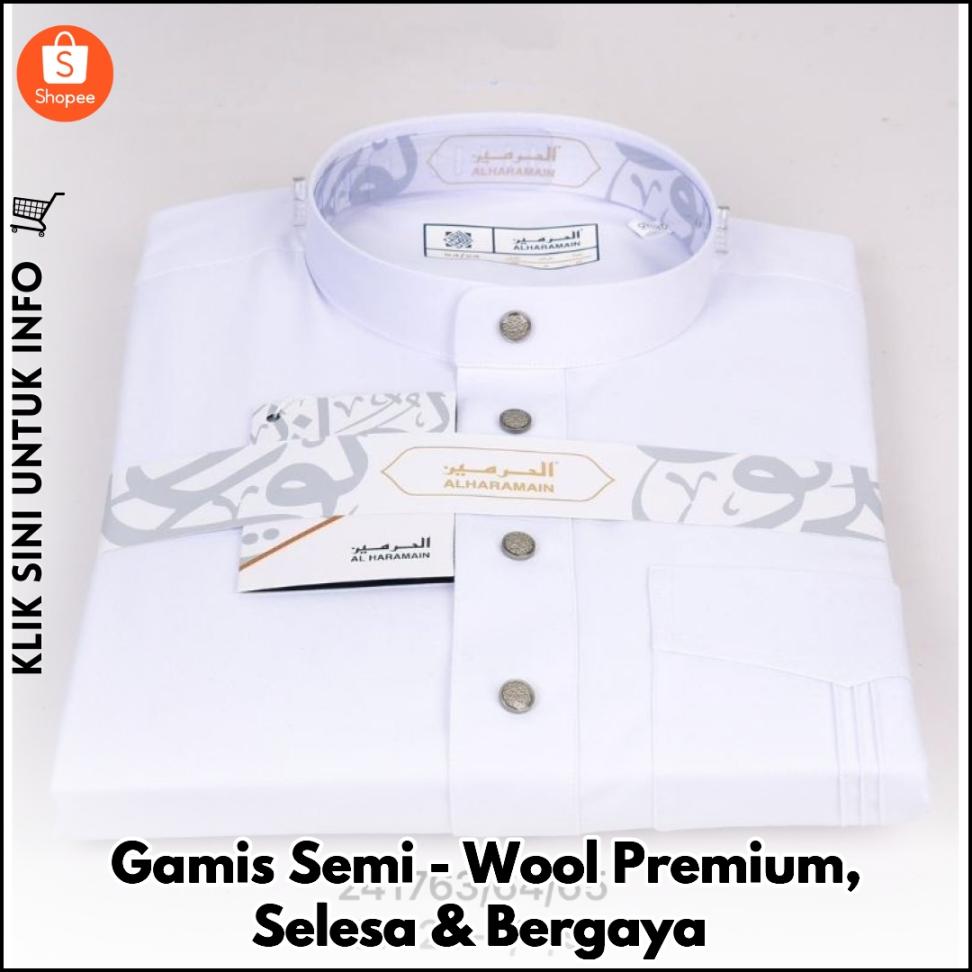 Gamis Semi-Wool Premium, Selesa & Bergaya