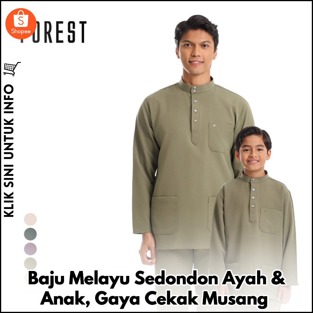 Baju Melayu Sedondon Bapa & Anak, Gaya Klasik Moden