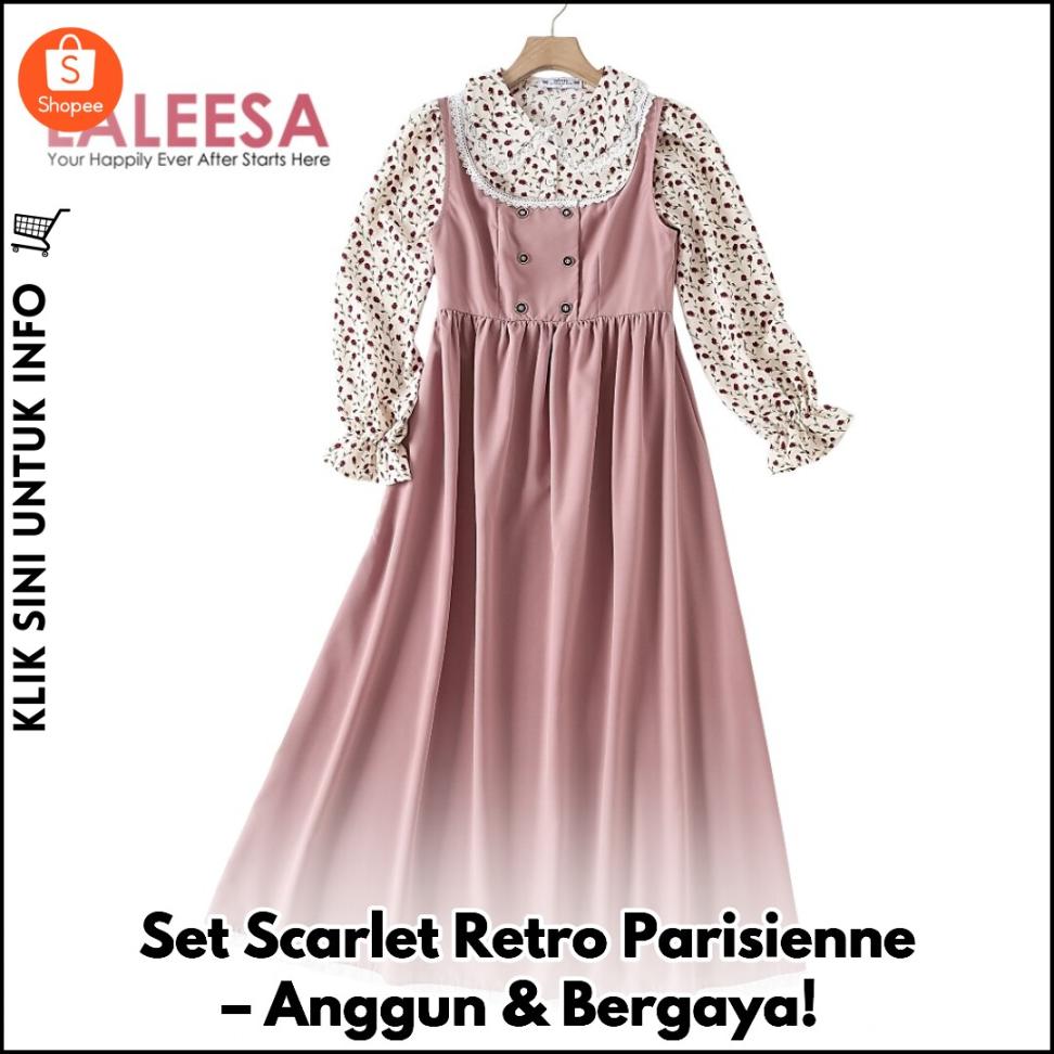 Set Scarlet Retro Parisienne – Anggun & Bergaya!