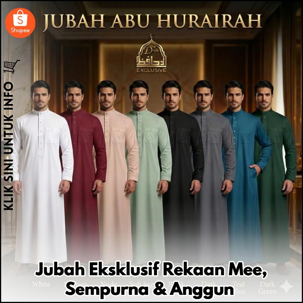 Jubah Eksklusif Rekaan Mee, Sempurna & Anggun