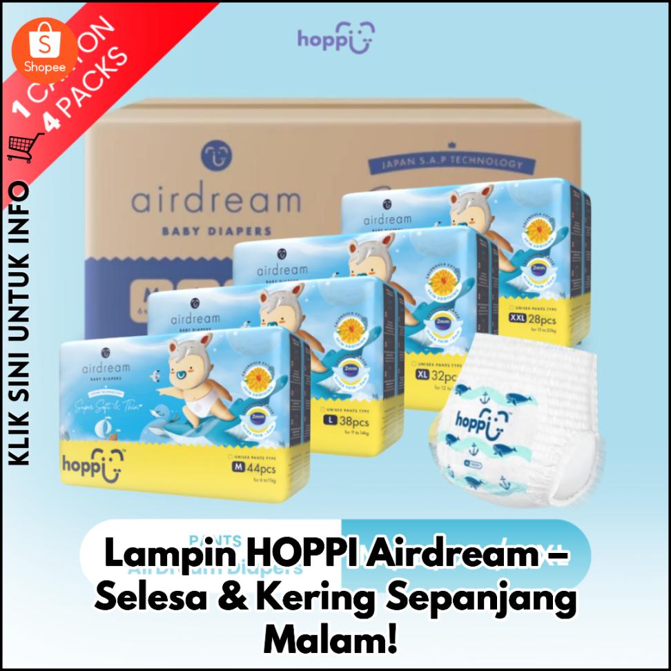 Lampin HOPPI Airdream – Selesa & Kering Sepanjang Hari!