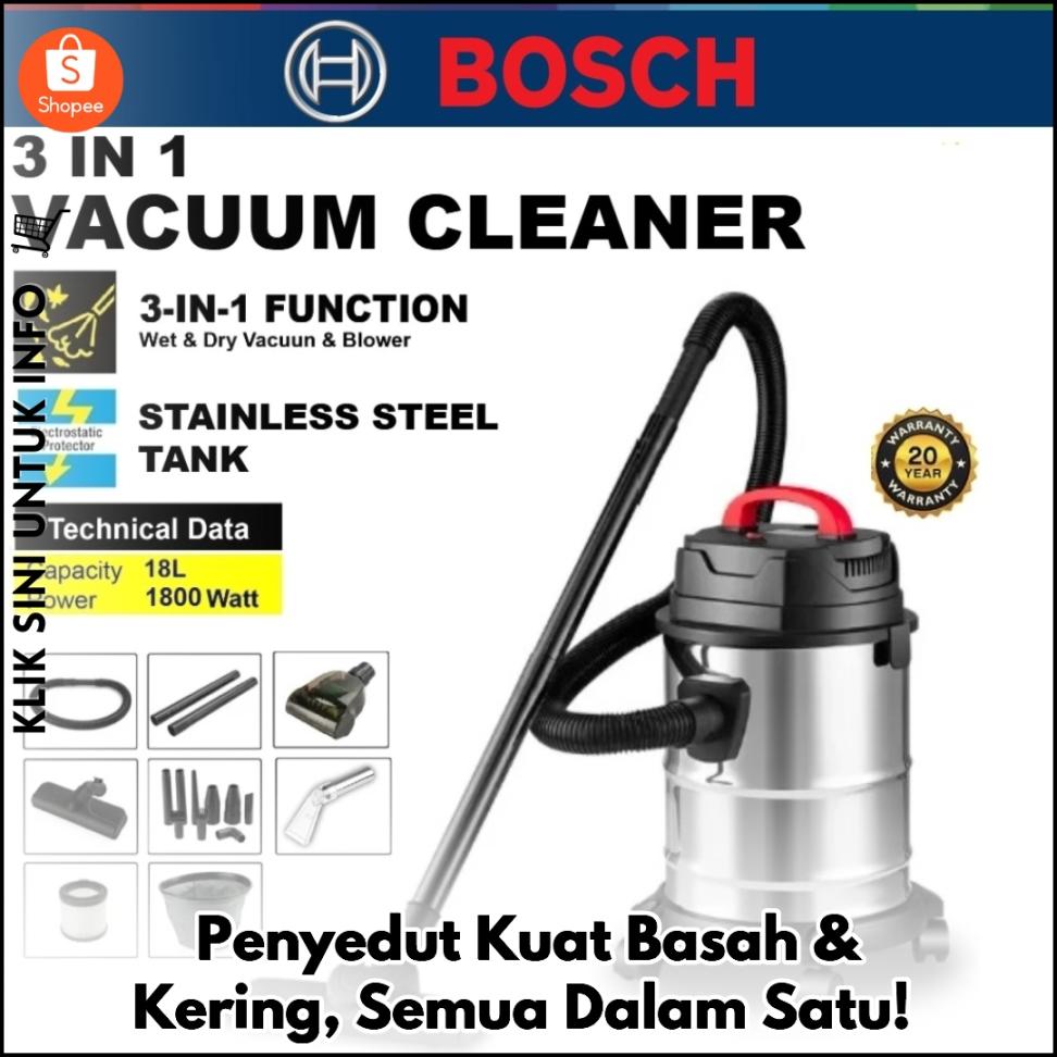 Penyedut Kuat Basah & Kering, Semua Dalam Satu!
