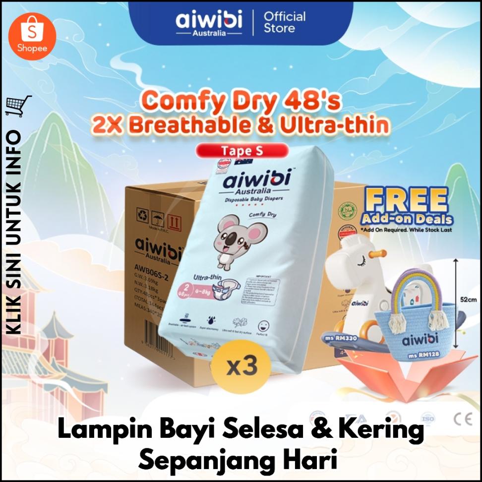 Lampin Bayi Selesa & Kering Sepanjang Hari
