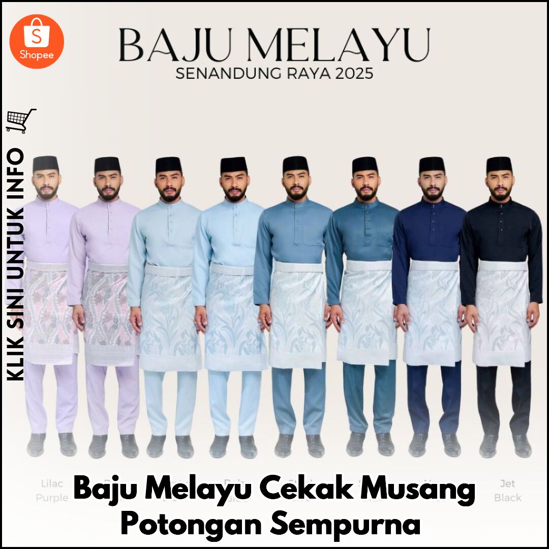 Baju Melayu Cekak Musang Potongan Sempurna