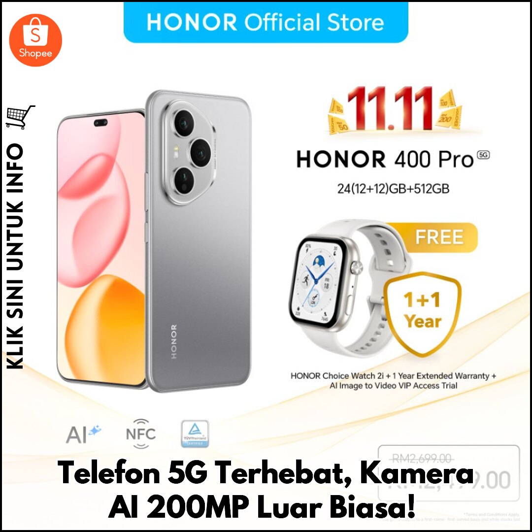 Telefon 5G Terhebat, Kamera AI 200MP Luar Biasa!