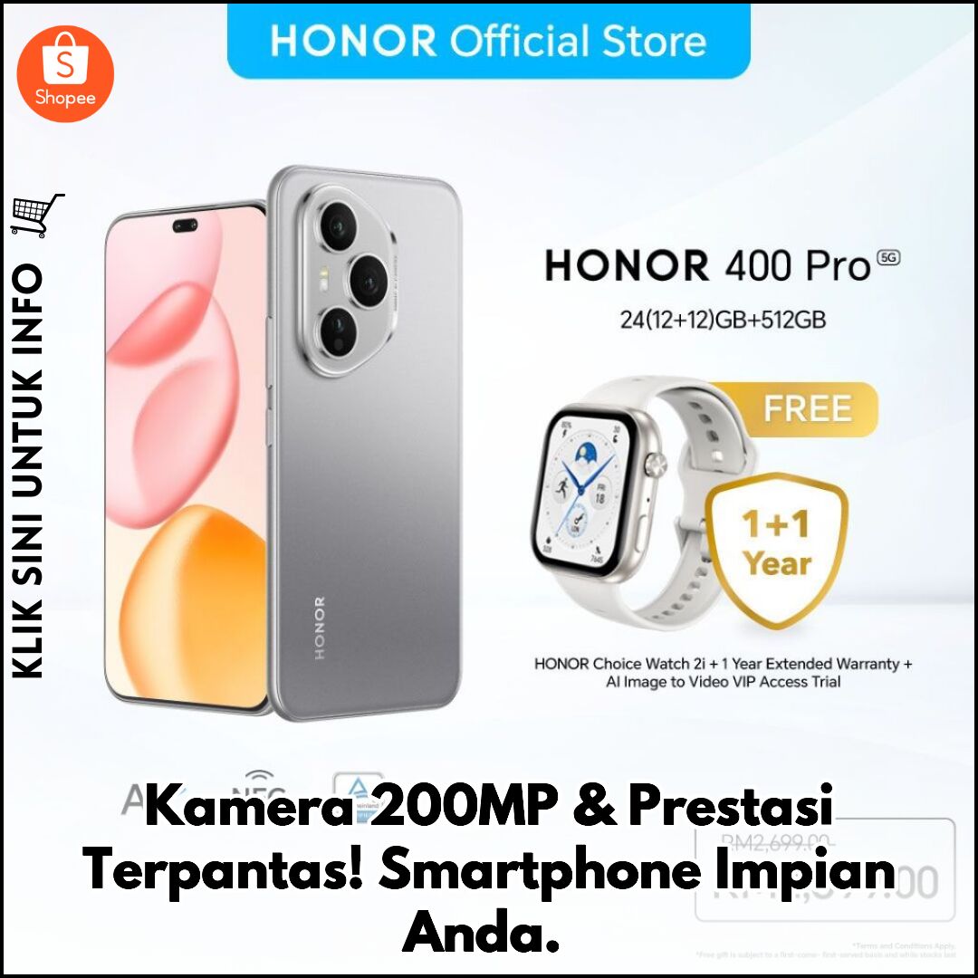 Kamera 200MP & Prestasi Terpantas! Smartphone Impian Anda.
